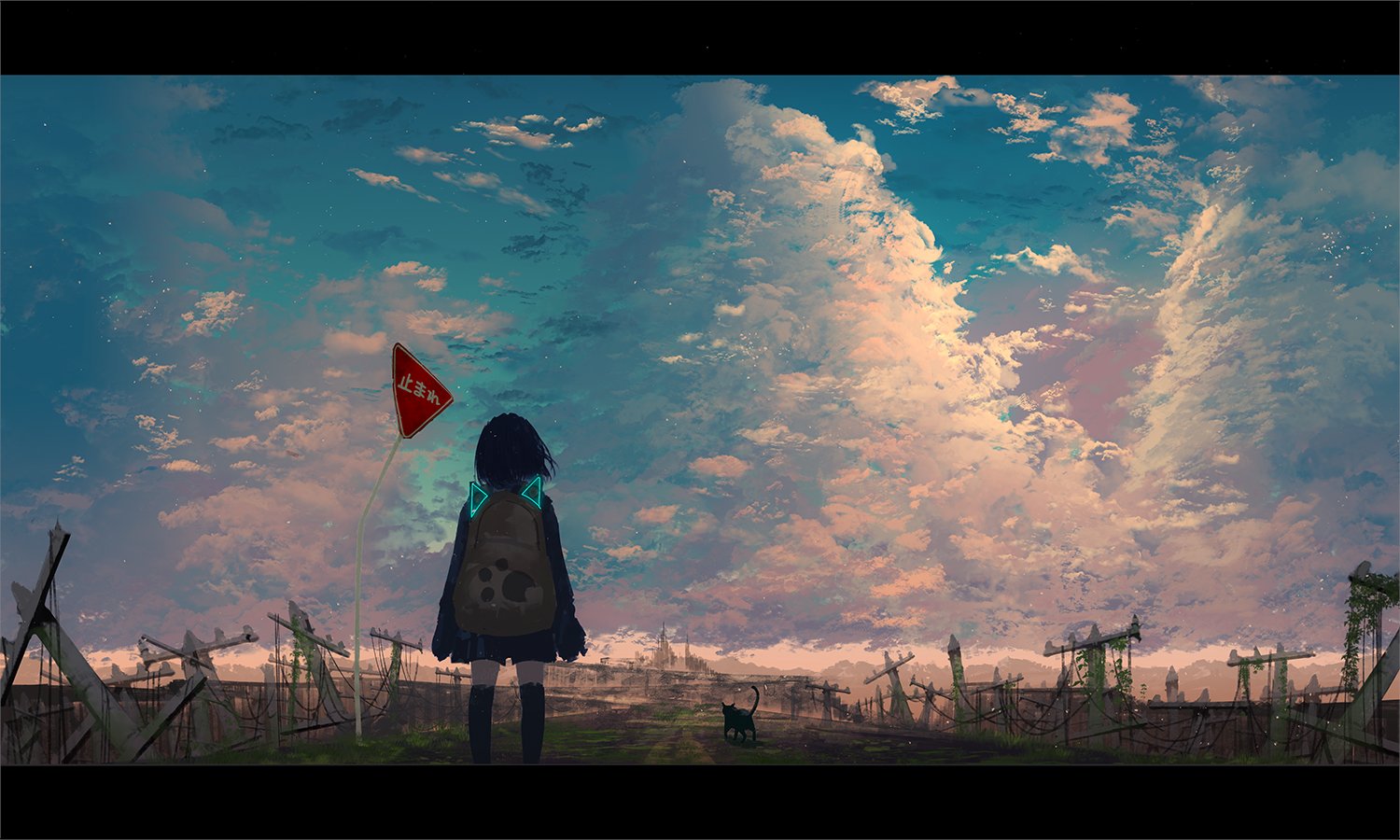 Chooco 画集販売中 今年度をイラスト4枚で振り返る 今年度は猫と少女の始まりの年でした T Co Sv4i4zs4o7 Twitter