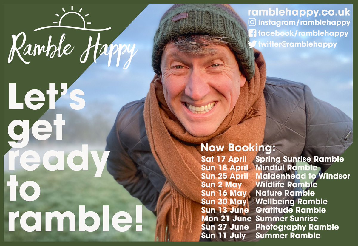 upgradeyourday's tweet photo. I have a big smile on my face! Why? Because we are back on! Get booking you lovely people! Canβt wait to see you soon! #LetsGetReadyToRamble #windsor #eton #rambler #ramblehappy https://t.co/RdtyRticxB