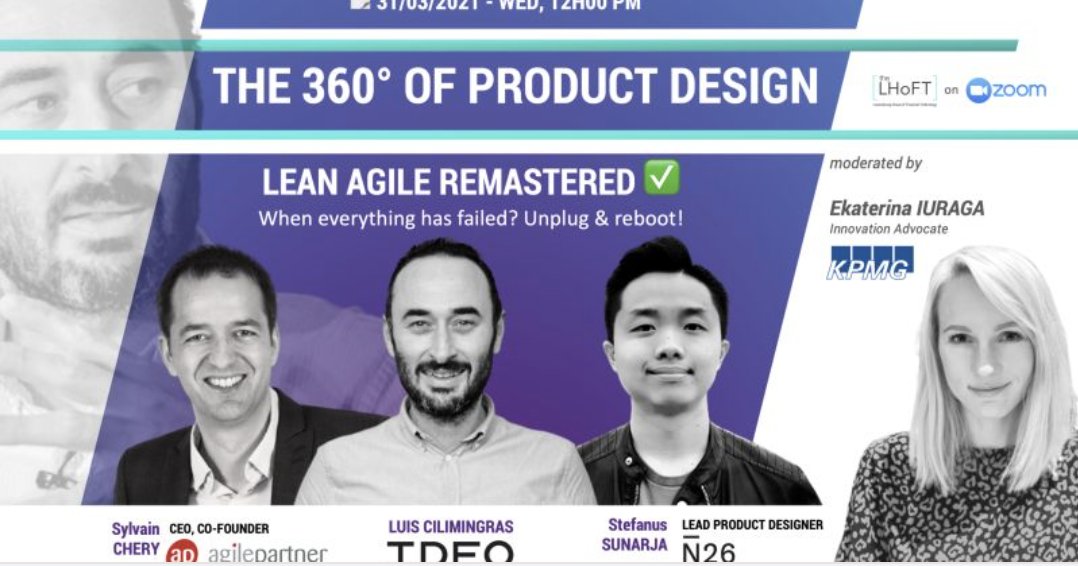 Our 360° of #ProductDesign – Lean Agile Remastered digital event is on 💯

It is now time for the #Workshops 

🚀Workshop 1: “Houston, let’s solve your problem” W/ Guy Fabien 

🚀Workshop 2: “How to pull the agile trigger” W/ Eric Ferro 

🔥Join us lhoft.com/en/event/the-3…