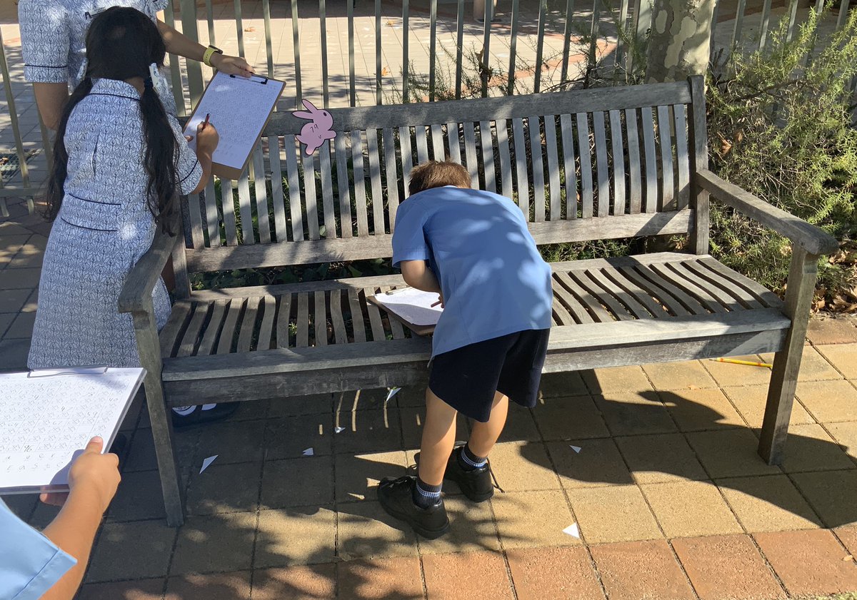 MsROConnor's tweet photo. I loved planning this activity for Year One children @InfantJesus54 to complete with their Year Six buddy. They searched for bunnies who had letters to spell out a message from the Easter Bunny, placing them on the hundred chart whilst cracking the code #Mathsisfun #primarymaths https://t.co/3OiuTVksWH