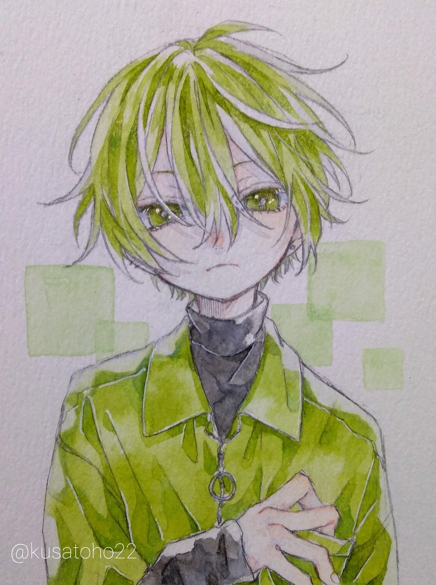21 3まとめ オリジナル 透明水彩 男の子 アナログ 檸 ねい のイラスト