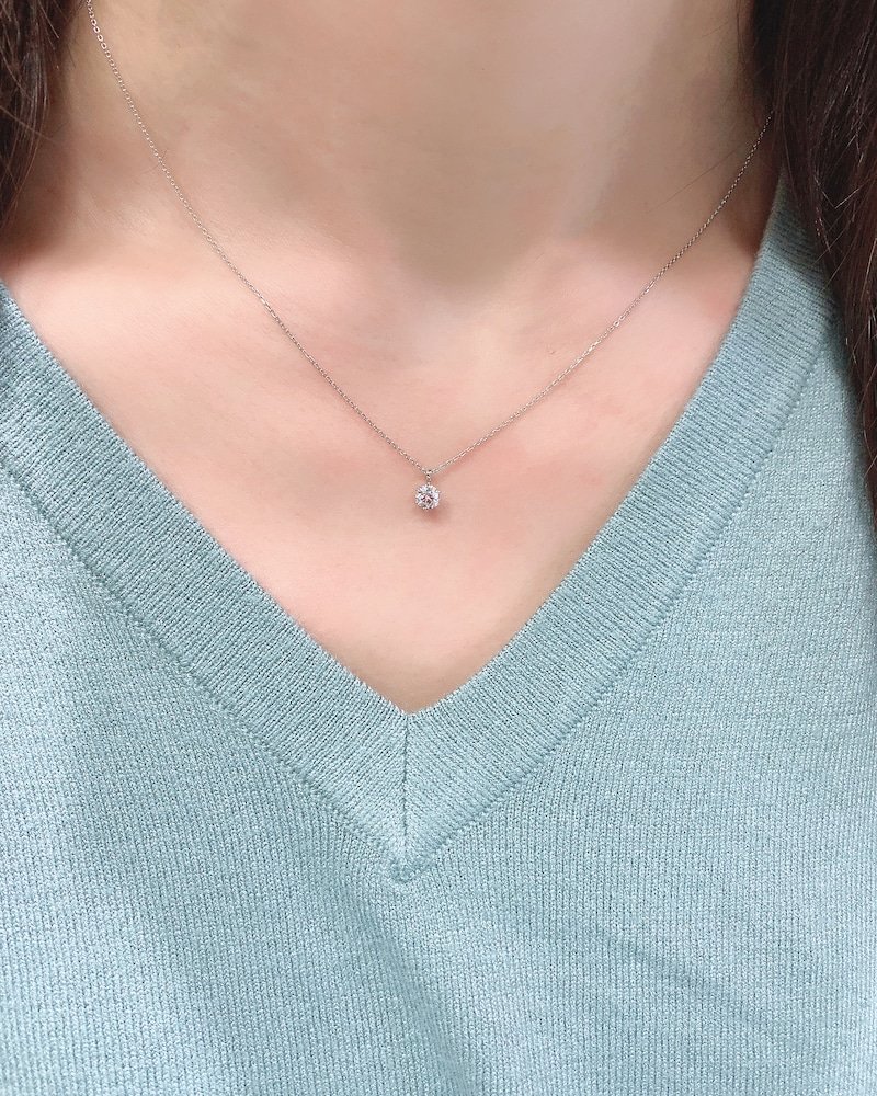 れませんの】 ダイヤモンドネックレス 一粒 0.3CARAT geQ54
