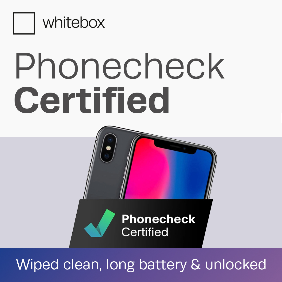 whiteboxdirect's tweet photo. All of our #phones have been Phonecheck Certified
This means they are tested for authenticity, are securely wiped, have a very high battery capacity, are fully unlocked and much more. https://t.co/Giyk1tV8NX