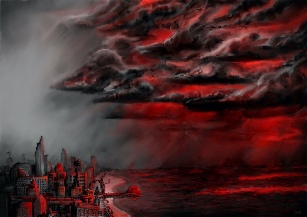 Stephen_T_art's tweet photo. ‘Nihilism’ .
Subverting romantic imagery of clouds as imagery of freedom as rather a malevolent barrier to a greater knowledge and existence. 

#nft #NFTCommunity #nftcollector #nftart #NFTartist #digitalart #cryptoart https://t.co/ksRUddHvzw