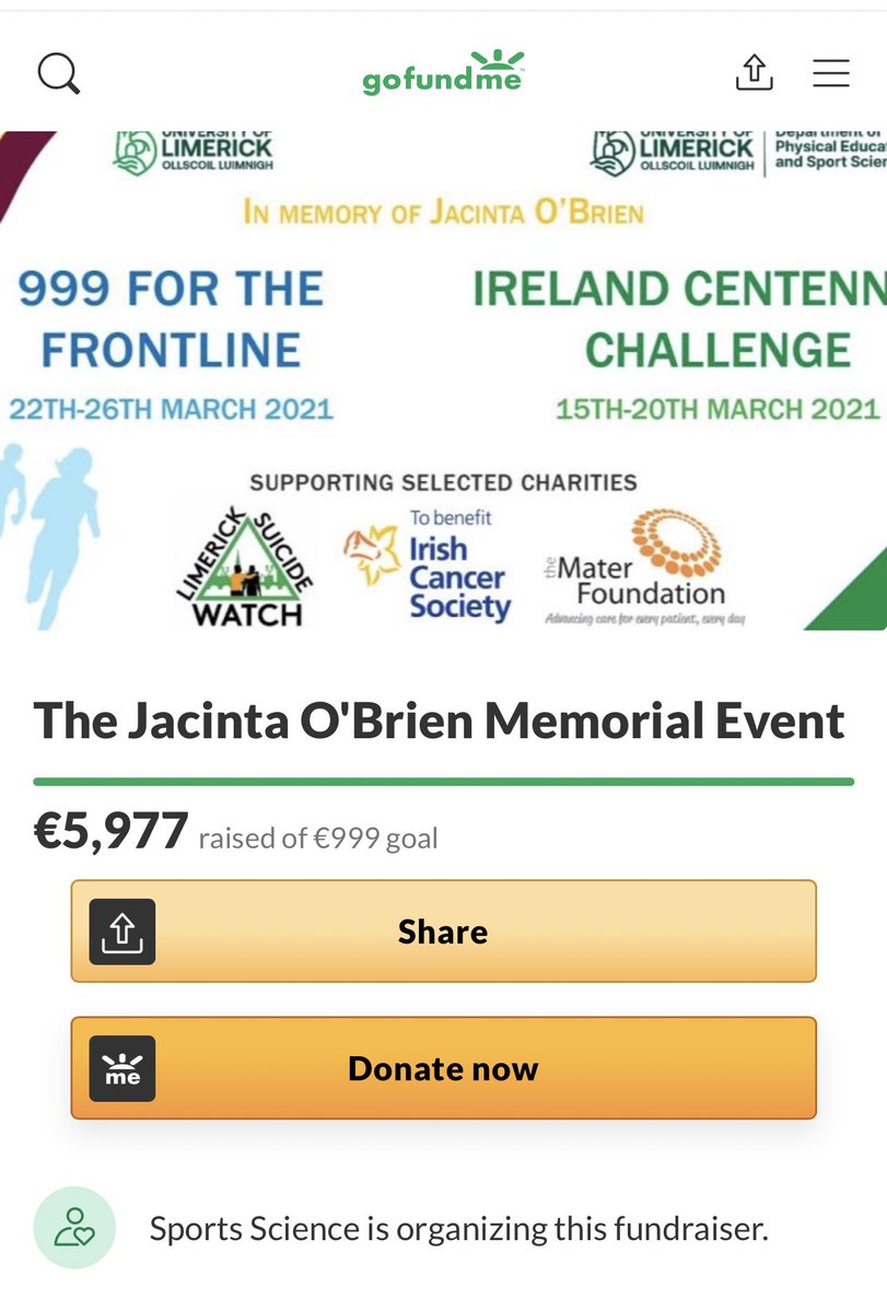 999forfrontline's tweet photo. There is just 24 hours to go in our #999forthefrontline fundraiser! Our raffle takes place at 12pm tomorrow so any last minute donations to help us raise over €6,000 would be greatly appreciated!! 💛 https://t.co/DKlSVUGjva https://t.co/Z7L5WevIXP