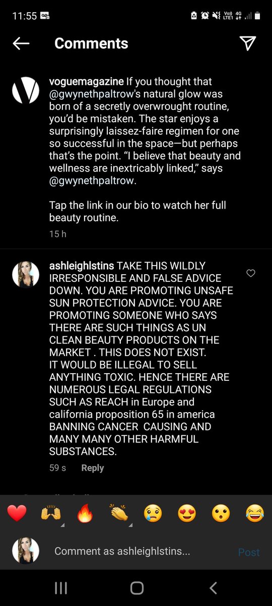Basha_stins's tweet photo. @voguemagazine take this absolute  shit down. Missinformation and downright dangerous miseducation. You should be ashamed.#Boycottvogue #voguemagazine https://t.co/YgVjfoPJVN