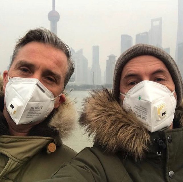 KGAgencyUK's tweet photo. Absolutely nothing to do with Covid. Breitling Navitimer launch, Shanghai, 2018. Oh the novelty of working in masks... https://t.co/PlAHoVrHWe