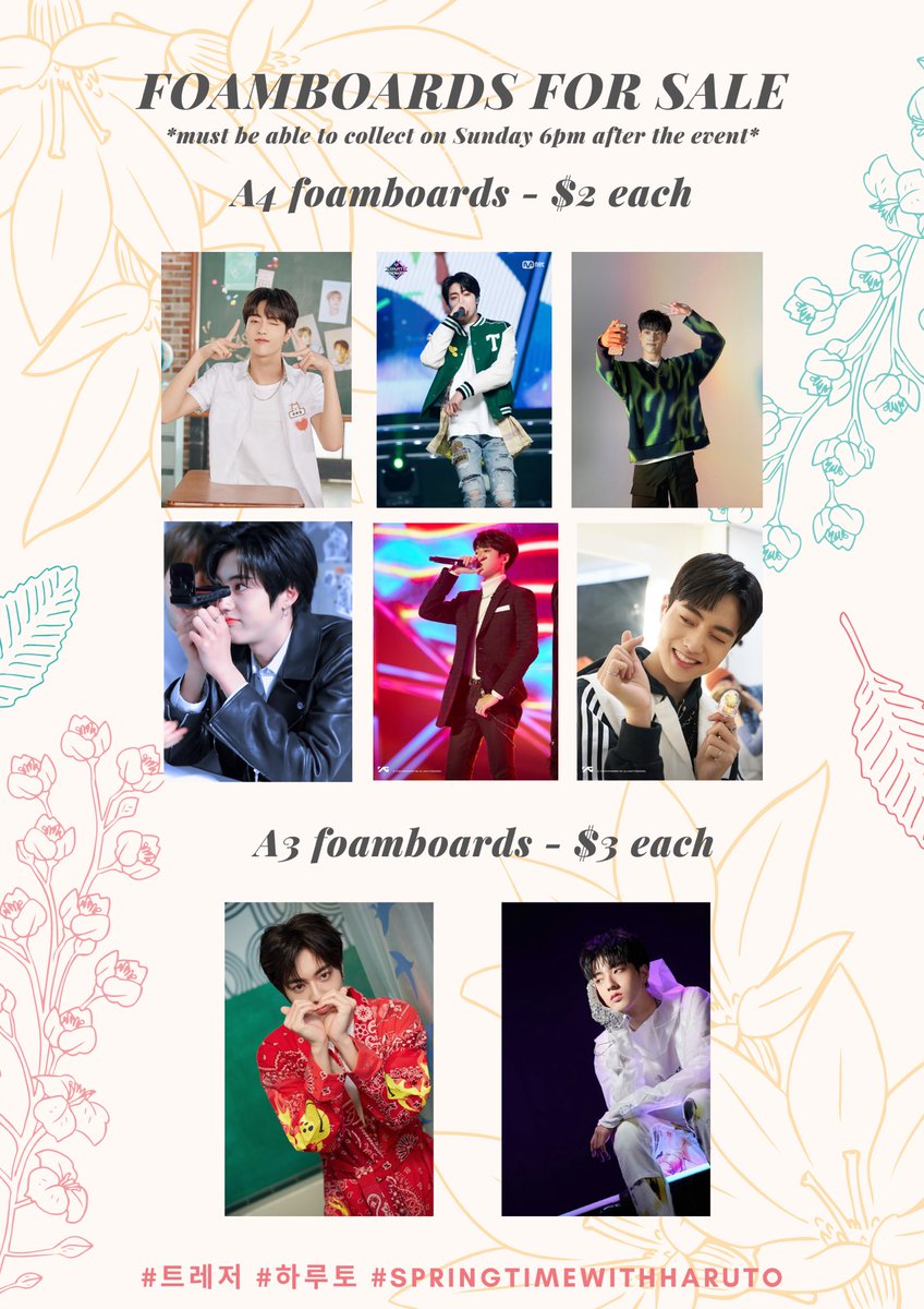 tracetoyou's tweet photo. 🌸Foamboards For Sale🌸
If you are interested to purchase do drop us a DM ☺️
#SpringTimewithHaruto #HARUTO #하루토 #TREASURE #트레저 https://t.co/Ldx2MgCgpe