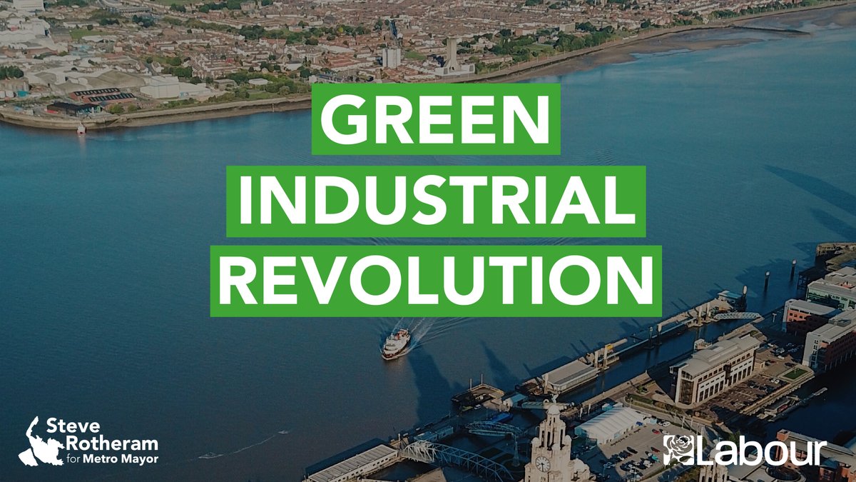 MickWhitleyMP's tweet photo. Climate breakdown is the biggest threat to our planet - but @MetroMayorSteve has bold plans to deliver a Green Industrial Revolution in our region. 

✅ Double the number of green jobs
✅ Mersey Tidal Power
✅ Clean homes and transport
✅ Zero carbon by 2030

#NoOneLeftBehind https://t.co/ZO8rSy3WBN