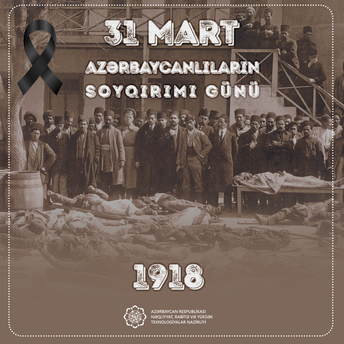 AzDipPeru's tweet photo. Han pasado 103 años desde el genocidio cometido por los Dashnaks armenios junto con los bolcheviques contra los azerbaiyanos. #March31 #March31Genocide 
#31march1918 #31marchgenocide #MartSoyqırımı #31martsoyqırımı #NeverForget https://t.co/y8bzerkPmK