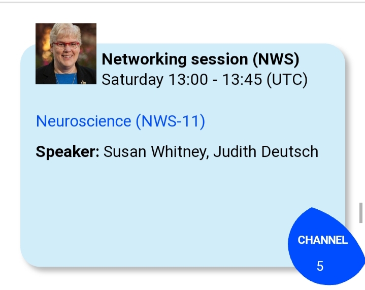 Plan and prepare towards the Neuroscience networking session holding at the #WorldPhysio2021. Join <a href="/JudithDeutsch/">Judith Deutsch</a> and <a href="/SusanWhitney2/">Susan Whitney</a> as they lead discussions this session. Don't miss it.
#GlobalPT
#NeuroPT