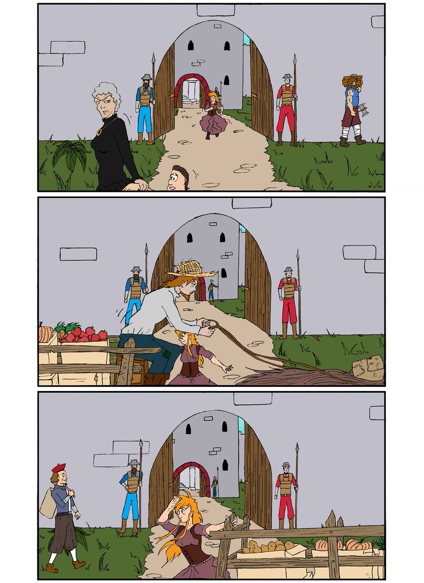 MStomba's tweet photo. Nueva tira de #Guardianes

@faneoweb: https://t.co/U6Db6o5Tuu

#winterman #comic #webcomic #historieta #tebeo #manga #medieval #guerra #florencia #corre #carreta @ConoceArtistas @ArteDifusion @ArtePorDoquier_ https://t.co/1EzCT7Gmdf