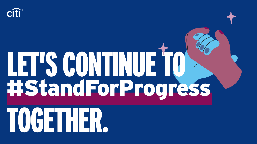 Citi's tweet photo. It’s predicted that at the current rate of change it will take over 100 years to achieve gender equality. #WomensHistoryMonth reminds us there is more to be done. Learn how Citi is advancing gender equality all year long at https://t.co/eWDmFneSBd. #StandForProgress https://t.co/AnaCho6z0w