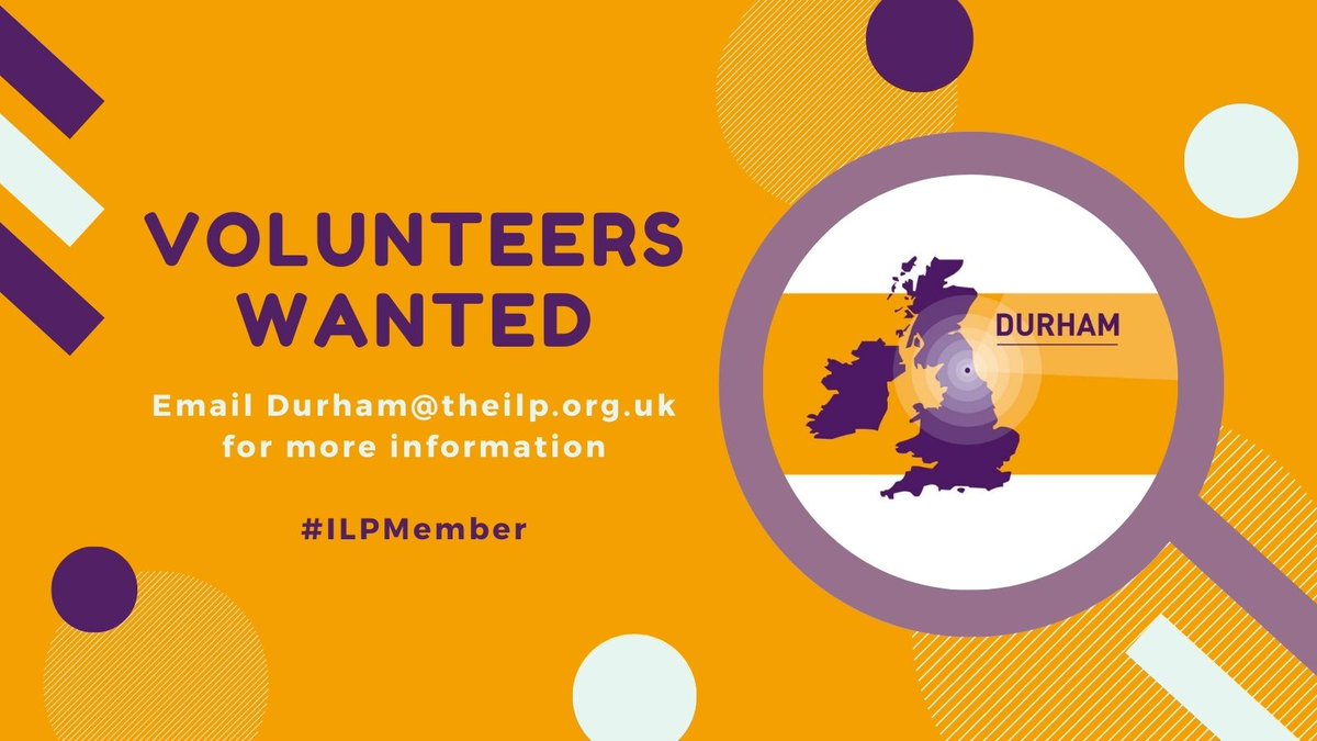 There are lots of #Volunteer opportunities at the ILP for members! Our <a href="/ILPDurham/">ILP Durham</a> branch are looking for people to join their friendly committee. Any #ILPMember will be considered and is welcome to apply. Contact them to find out more.