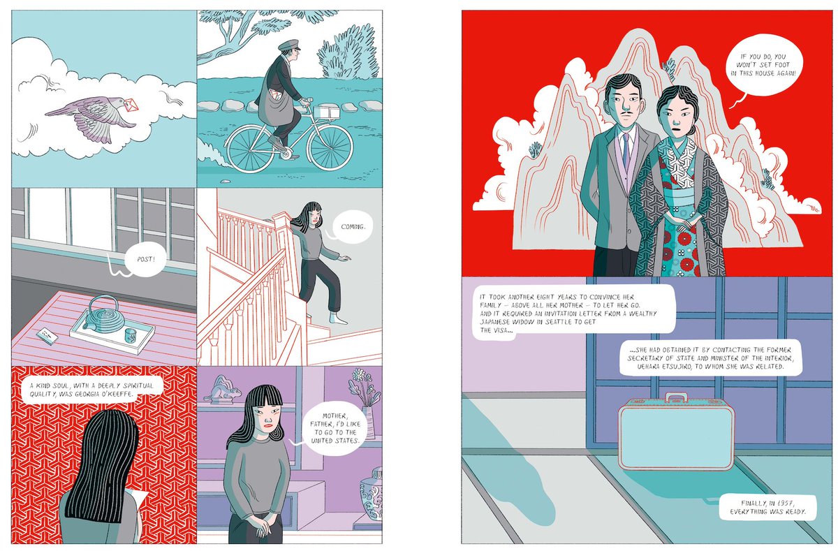 「草間彌生の伝記グラフィックノベル。
著者はイタリアのイラストレーター、Elisa」|松田洋子のイラスト