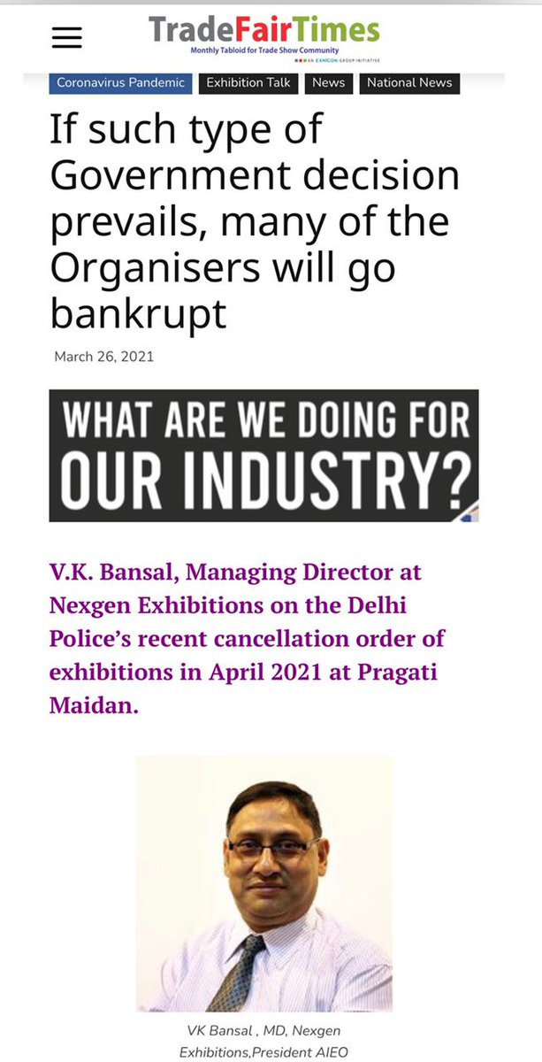 Association of Indian Exhibition organiser (@expoassociation) on Twitter photo 