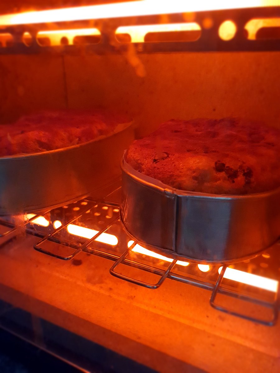 jeremyceriales's tweet photo. #Flourless peanut butter banana choco chip mini cake, baked in an #oventoaster ๐ฅ๐๐ซ https://t.co/WyIBefV854