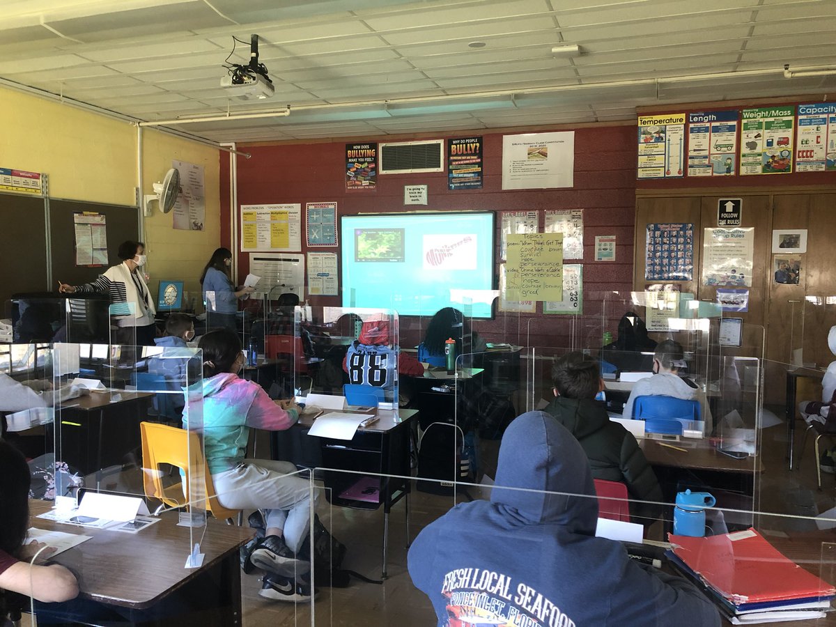 Another celebration of Phase II is our specials Ts are in front of Ss for the 1st time in over a year!  T’s and S’s excitement could be felt behind desk shields in classrooms for art, media, Spanish, and music and on the blacktop for PE! #MahwahConnects <a href="/mahwahschools/">Mahwah Public Schools</a> <a href="/DrDeTuro/">Michael DeTuro, Ed.D.</a>