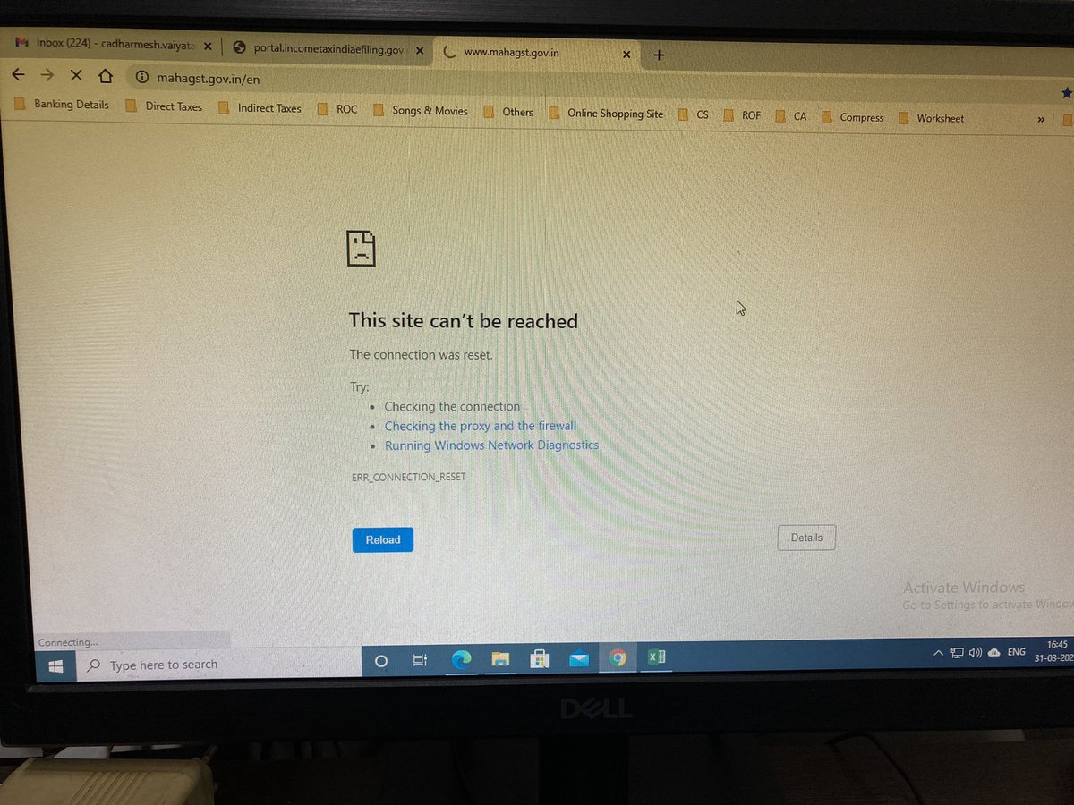 ca_cs_vaiyata's tweet photo. Does it Maharashtra Professional Tax website working???? https://t.co/P189oIPzHM