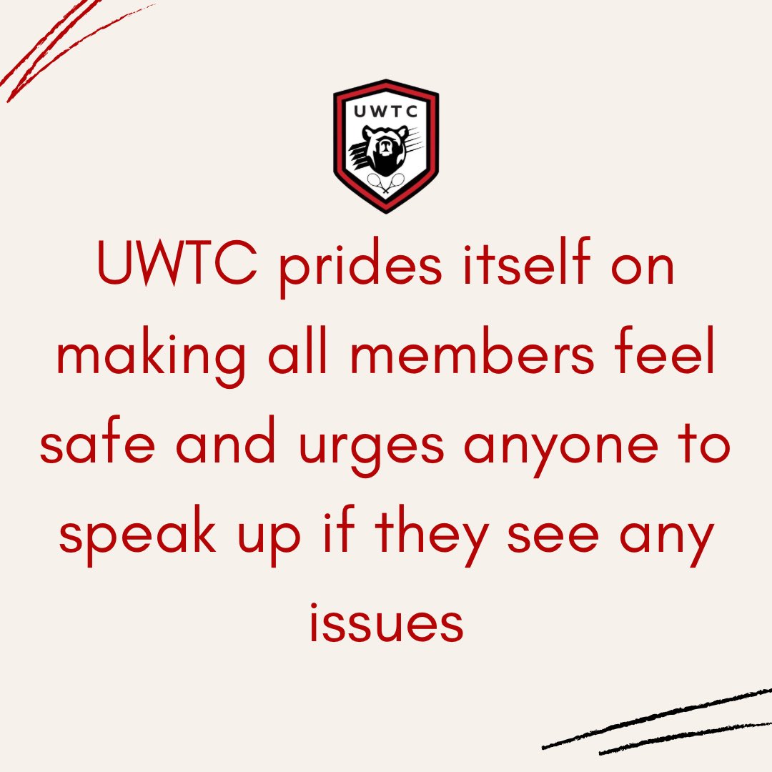 WarwickTennis's tweet photo. UWTC has a zero-tolerance stance on any form of sexual violence and will do everything possible to combat this issue. If anyone has experienced or witnessed any incidences of sexual harassment, we would like to urge you to speak up and talk to an exec member. You are not alone. https://t.co/494nICwMXL
