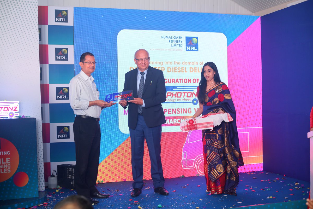 NRL_MoPNG's tweet photo. NRL launches Photonz - mobile dispensing vehicles to deliver diesel to customers' doorstep. Inaugurated by MD NRL SK Barua on 31 March 2021, the vehicles boast of a host of features to ensure timely and accurate delivery of diesel.
@petroleummin @dpradhanbjp #InnovationAtNRL https://t.co/nQUzXM0urZ
