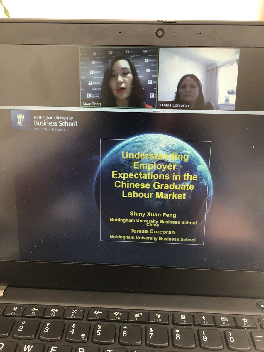 A great way to round off an excellent month of international employability events. <a href="/NottmUniBschool/">Nottingham University Business School</a> @NUBS_PGcareers <a href="/TeresaCareers/">Teresa Corcoran</a> and <a href="/nubschina/">NUBS China</a> Shiny Xuan Feng, presenting to students from universities across the UK as part of the Asia Careers Insight Series #ACIS2021