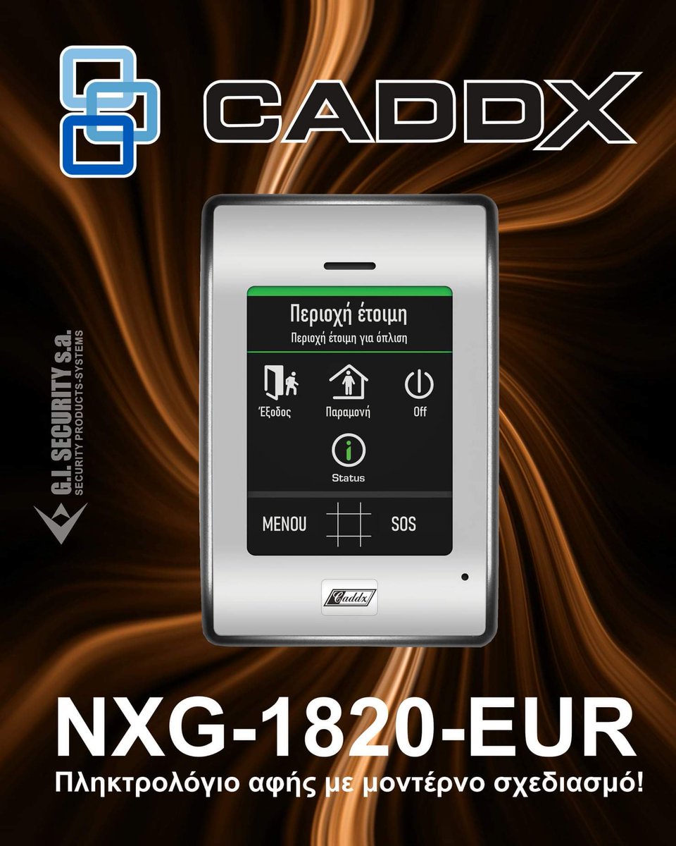 GiSecurity's tweet photo. To πληκτρολόγιο αφής της CADDX είναι κατάλληλο για πίνακες σειράς xGen και xGen Connect.
#gisecuritysa #gisecurity #GI #CADDX #TIANDY #RISCO #TANE #TAKEX #WEBRO #Unipos #VENITEM #ZKTeco #KERI #DETNOV #xGen #zeroWire #WINLAND #SIMA #SIRSEN #DIXIE #OPTEX #Greece https://t.co/bp4bYFyQZb