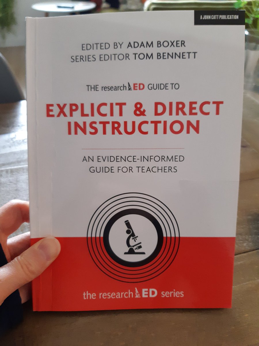 Fond_of_reading's tweet photo. This has made my head swim (in a good way) and after just a few chapters already wishing I'd learned about this years ago #edutwitter #researchEd #directinstruction https://t.co/3fIUwnbTiR