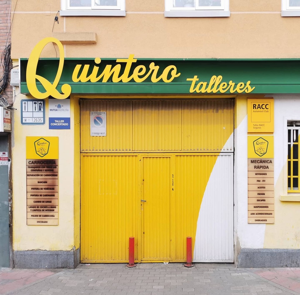 Retreros_tuit's tweet photo. Talleres Quintero, calle de San Patricio #madrid #urgel #patrimoniografico #rotulos #tipografia #rotulacion #letreros #retro #antiguo #vintage #comercio #rotulosretro #typography #typehunter #signhunting #foundtype #sign #typenerd #retrosign #vintagede… https://t.co/Mu7JfYVw4H https://t.co/cVqAna1hmS