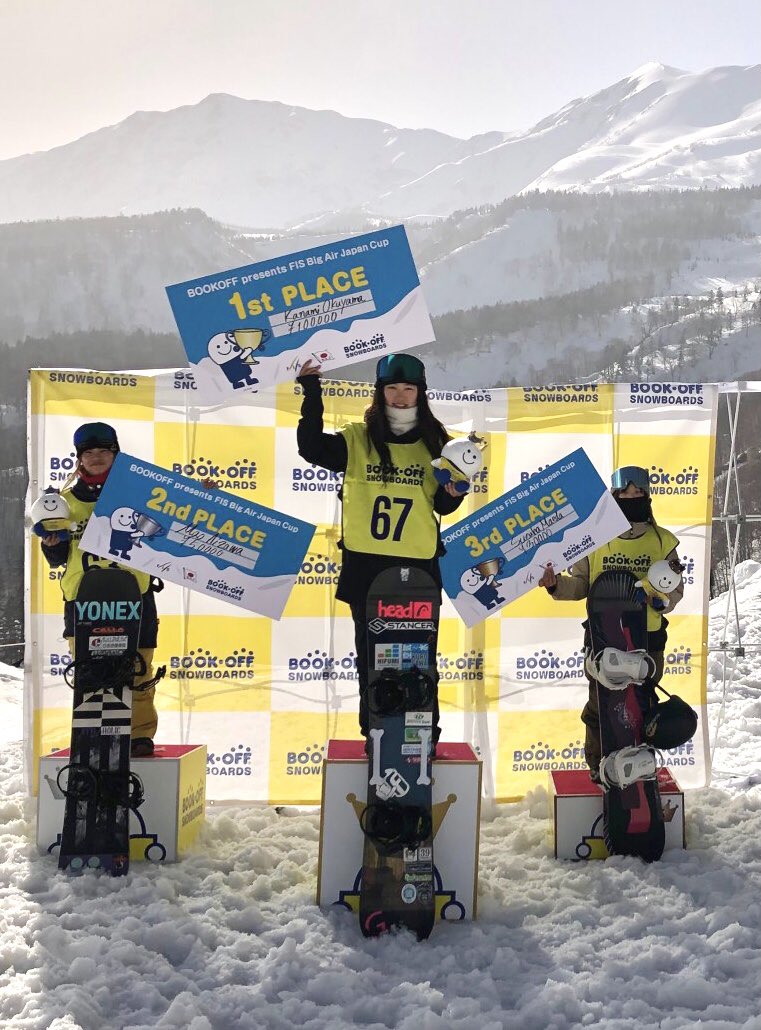 oliolicnm's tweet photo. 【 BOOK-OFF presents FIS Big Air Japan Cup 】1st place🥇 https://t.co/aUSyjSlge2