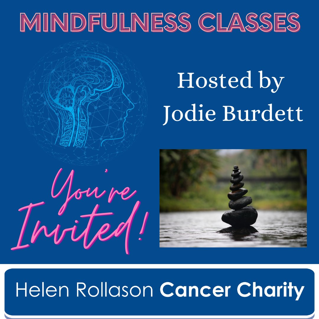 HelenRollasonCC's tweet photo. #HRCCsupport ๐ The next four week course of online weekly mindfulness sessions will be starting on Wednesday 14th April. Each group of five clients (max) will be able to access 4 sessions. To book your place please email kate.alden@helenrollason.org.uk โฌ
๏ธโฌ
๏ธโฌ
๏ธ๐ https://t.co/YELw5qHZ6S