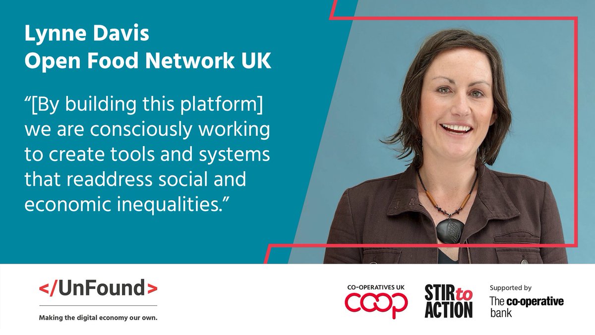 CooperativesUK's tweet photo. #1 in a series of in-depth Q&amp;As with #platformcoop founders: @linndav is CEO of @OpenFoodNetUK working to "create tools + systems to readdress social and economic inequalities" across the food industry: https://t.co/UhU77axROm

Inspired? See https://t.co/nXfOQ8axbB @StirToAction https://t.co/TqQL7YvCAC