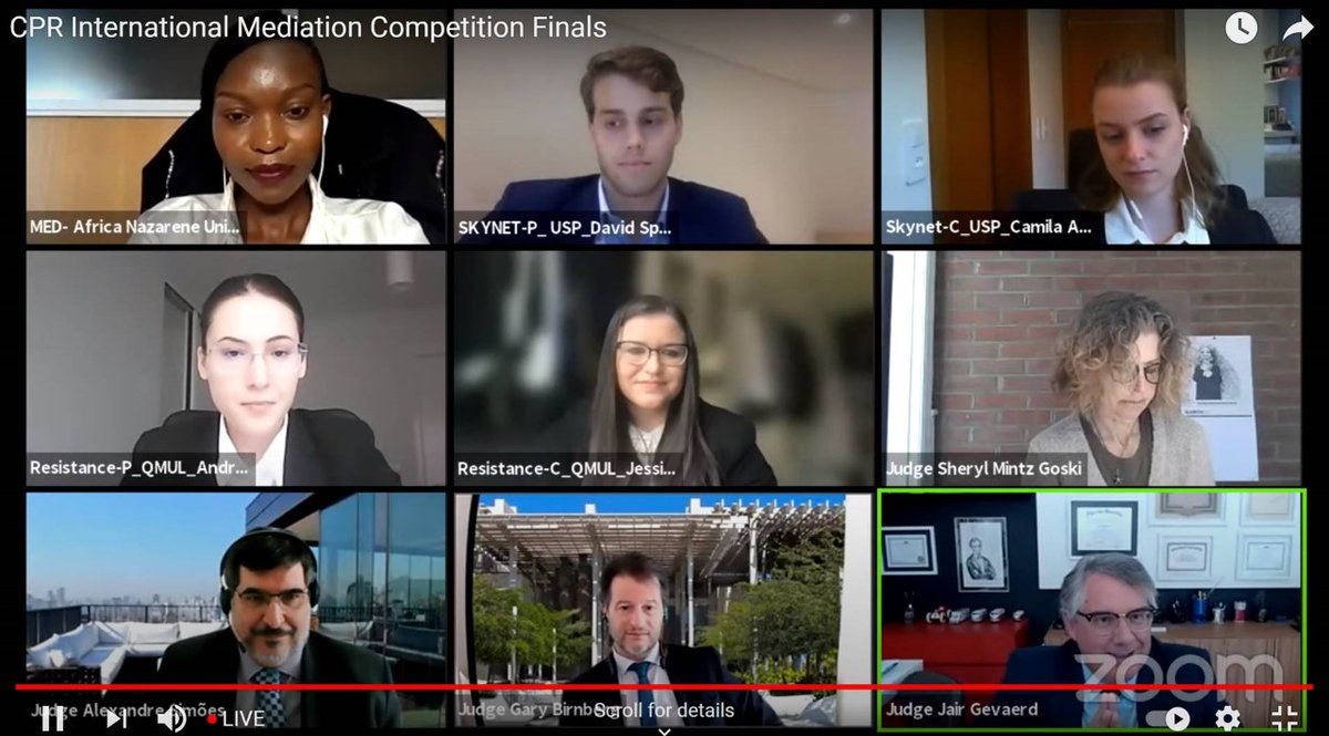 Congratulations to the team of Queen Mary law students who triumphed at the <a href="/CPR_Institute/">CPR Institute</a> International Mediation Competition 2021! Find out more: bit.ly/qmul-cpr-2021