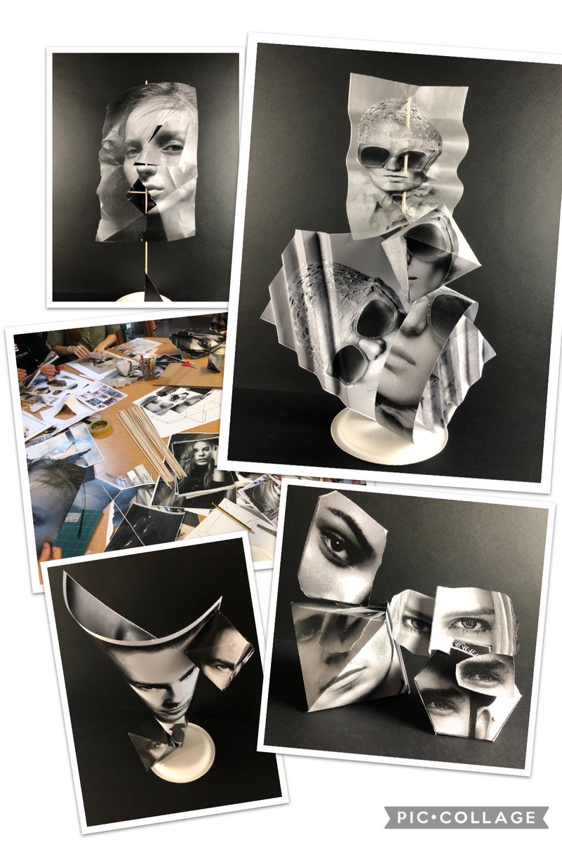 Had so much fun with the photographers today - they made these brilliant photo sculptures #photography <a href="/DownendschNews/">Downend School</a>