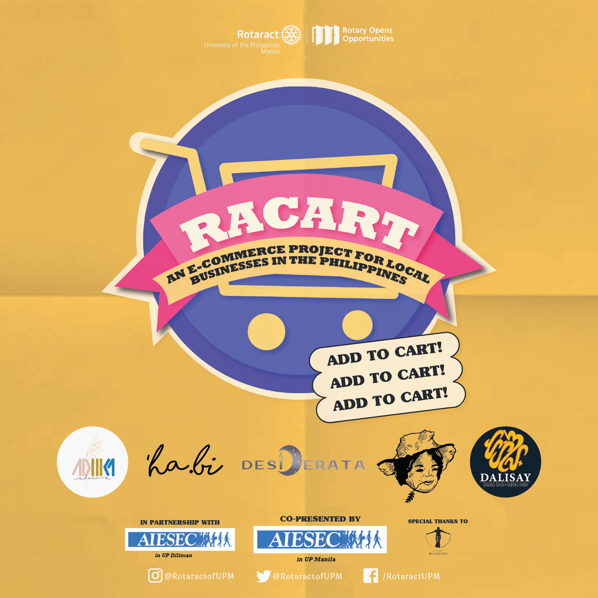 RotaractOfUPM's tweet photo. Unemployment, store closures, and the implementation of lockdown are drastically impacting the economy, affecting the livelihood of many business owners.

We believe in the importance of economic &amp; financial support. Join us as we open opportunities for five PH-based businesses: https://t.co/NKBriZJrPK