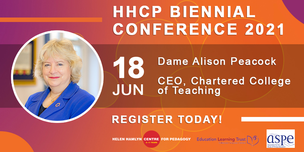 HHCP_UCL's tweet photo. NEWS: We are excited to announce that Dame @AlisonMPeacock, CEO of the @CharteredColl, will be giving a keynote talk at the HHCP Biennial Conference 'Children's Agency and the Curriculum.'

Register for free today! 👇

https://t.co/DQ4JFfLu7s

#pedagogy #edutwitter @IOE_London https://t.co/x0Ga4o2e02