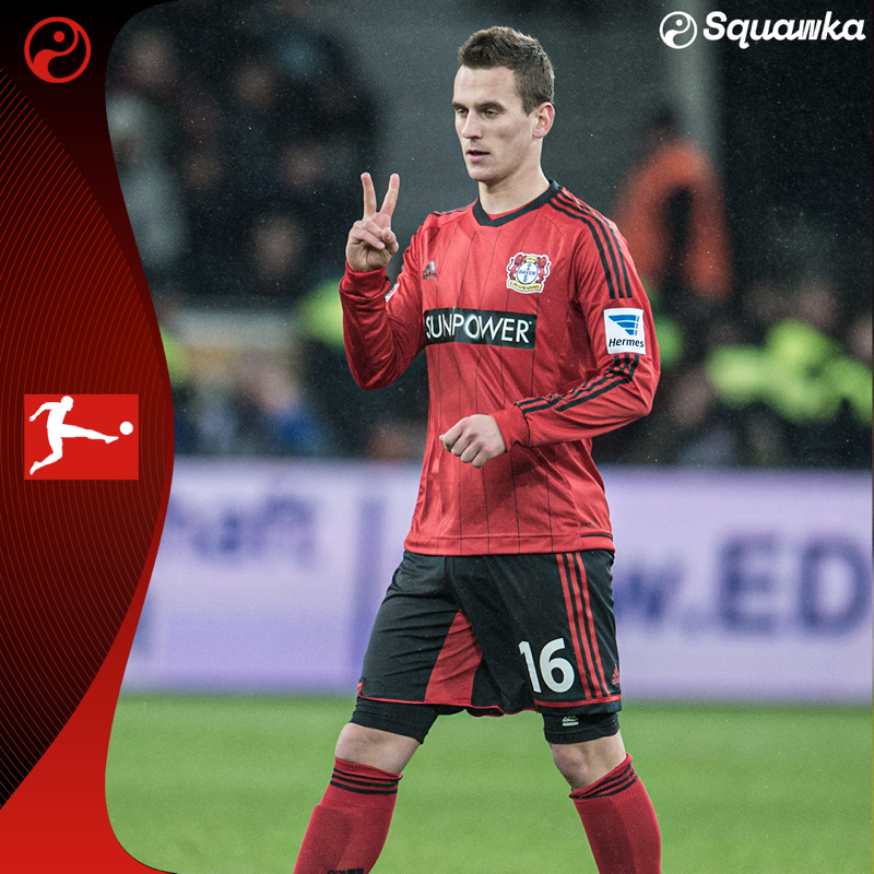 Squawka's tweet photo. In his only season with Bayer Leverkusen, Dani Carvajal provided seven assists in Bundesliga, the second-most by any player in the club during the 2012/13 season.

His performances earned him a move back to Real Madrid after his buy-back clause was activated.