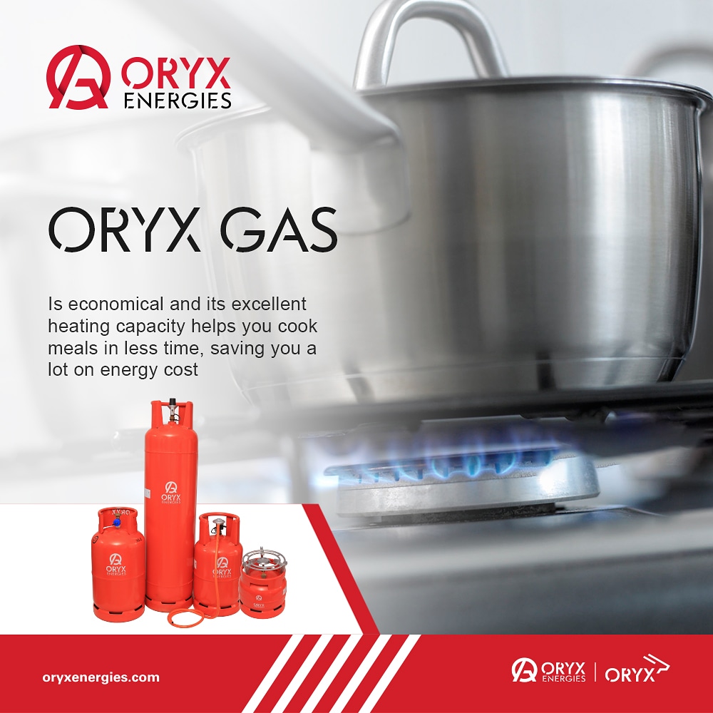 ORYX Gas is economical and its excellent heating capacity helps you cook meals in less time, saving you a lot on energy cost. Call or WhatsApp 0707 333 058 to place an order NOW. #ORYXGas #WithYouEveryday