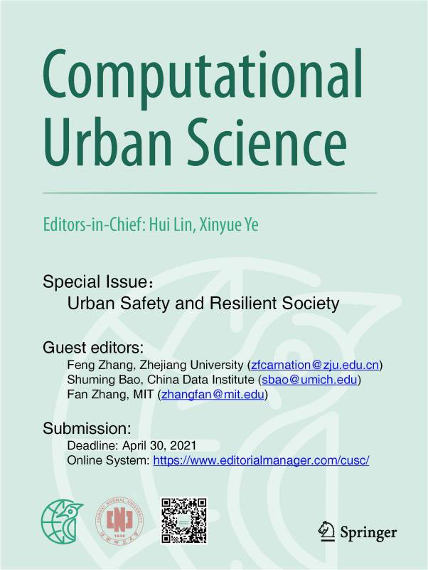 CUSC_Springer's tweet photo. Call for papers: Urban Safety and Resilient Society. Submission deadline: April 30, 2021. https://t.co/MdfvXGxMrA