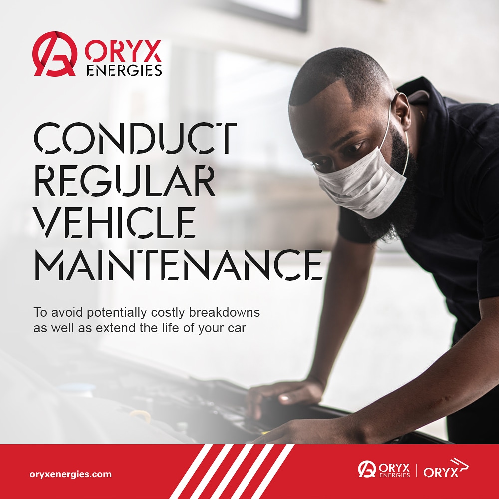 Car Care tip: Get in the habit of conducting regular vehicle maintenance and you’ll avoid potentially costly breakdowns as well as extend the life of your car. Visit any of our Service Station near you today for a quick Service fix on your car. #ORYXServiceBay #WithYouEveryday