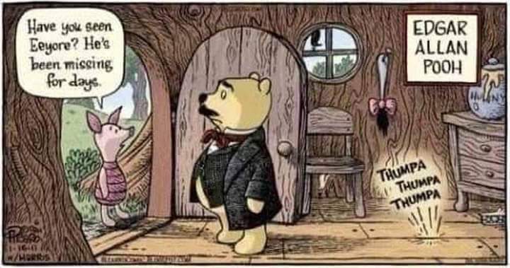 reviewwales's tweet image. Edgar Allan Pooh or Winnie the Poe?