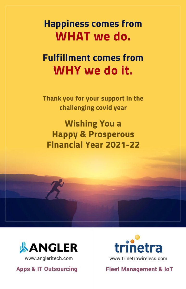 showtimeventapp's tweet photo. Happy New Financial Year 2021 - 2022.

TRINETRA, Wishing You a Productive Year full of Opportunities, Business Growth and Continued Success.

#finance #business #investment #entrepreneur #financialfreedom #wealth #success #motivation #entrepreneurship #FinancialYear https://t.co/h8Vb7skqV4