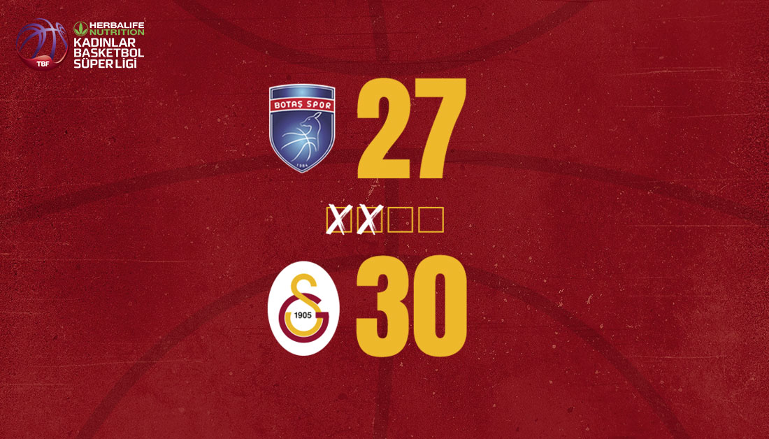GSBasketbol's tweet photo. İlk yarı sonucu | BOTAŞ 27 - 30 Galatasaray
#BOTvGS https://t.co/FLI4GP1jzb