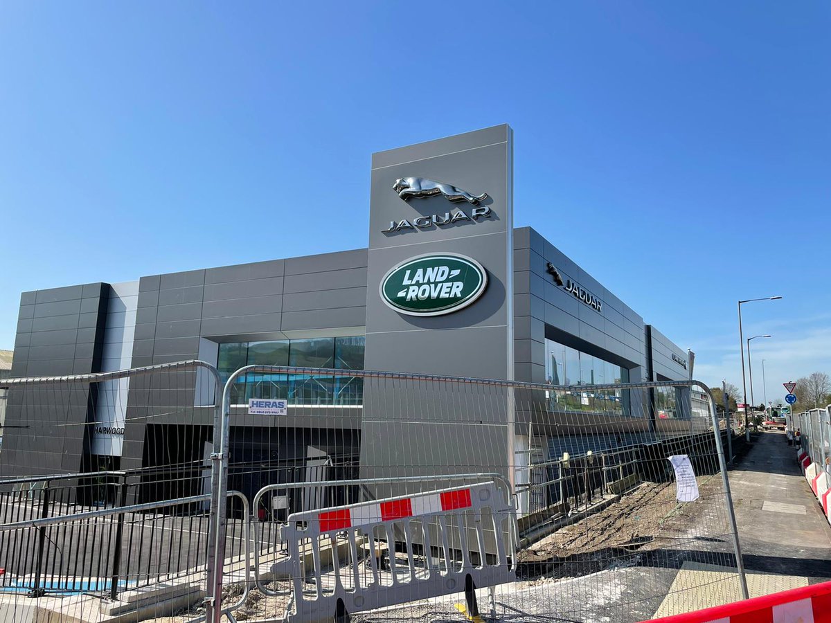 Works are progressing well at our site in Brighton for Midas Group. Our team have been hard at work with the project consisting of Builders and Sparkle cleans. Our progress at the Jaguar showroom has been great, as seen from these photos taken on such sunny day on the south coast