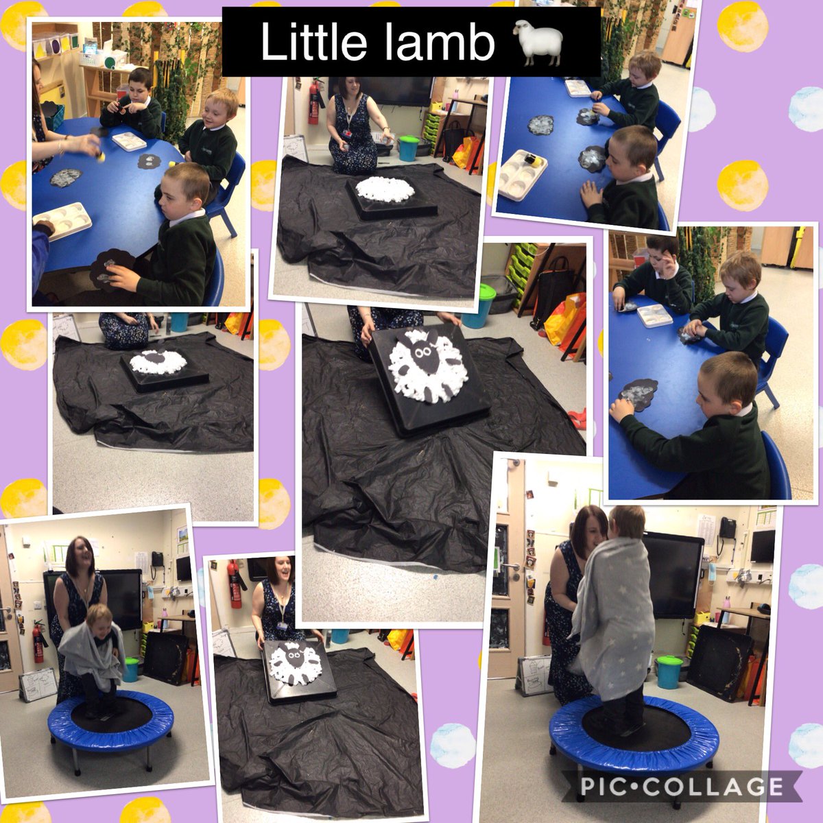 We made a little lamb in attention group today 🐑#easterlamb🐣🐥