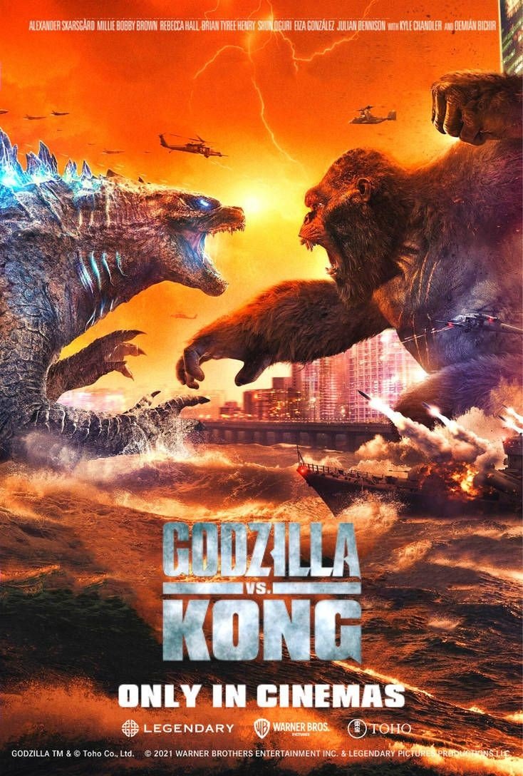 TyronePrime69's tweet photo. People ask me what I love. As of right now I love. The one thing. That's the foreshadowing that went on during both sides between Godzilla &amp; kong. Bravo to the ladies rooting for there heroes. #MillieBobbyBrown #Kong #Godzilla #GodzillaVsKong https://t.co/jtRsygitER