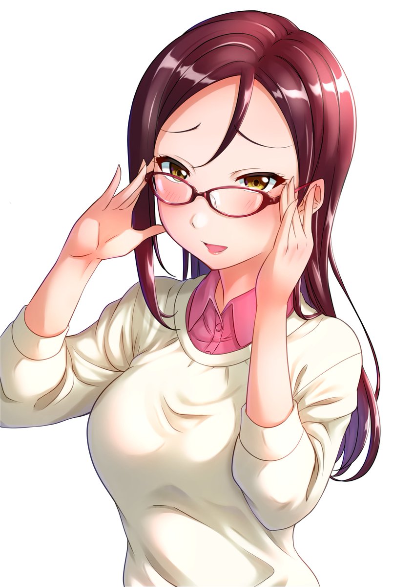 ちしを ラブライブ絵描き 梨子ママ メガネ Lovelive ラブライブ ラブライブサンシャイン 梨子ママ ママ ライブ