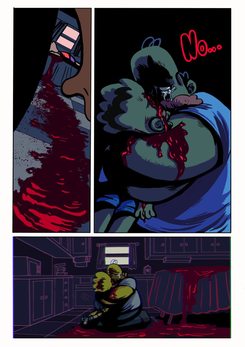 TW: Blood , gore

If you are interested in comics I have 

✨HOMERCIDE✨ 
