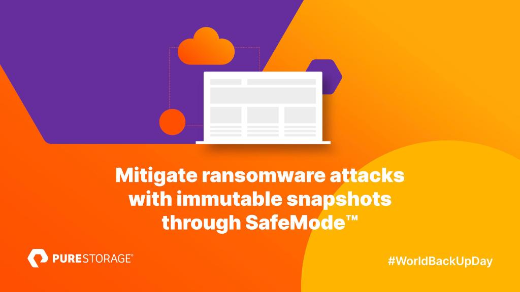 PureStorageZA's tweet photo. Today is #WorldBackupDay

No organisation is immune from #ransomware attacks and your data should never become a liability

With @PureStorage you can be confident your backups are safe

#PureStorage https://t.co/EIKJRu3wOp