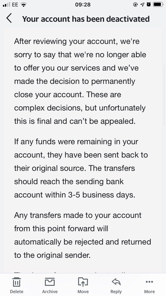 Jonny69780223's tweet photo. Has anyone had any luck in recouping funds that @RevolutApp have sent back to source. No idea why they have done it but I’d stay clear. Also I’ll probably be blocked after this tweet 🤷‍♂️ https://t.co/rENrLfqXmz